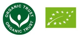 Organic Trust and organic certification logos supporting Hawthorn Logistics sustainable supply chain services